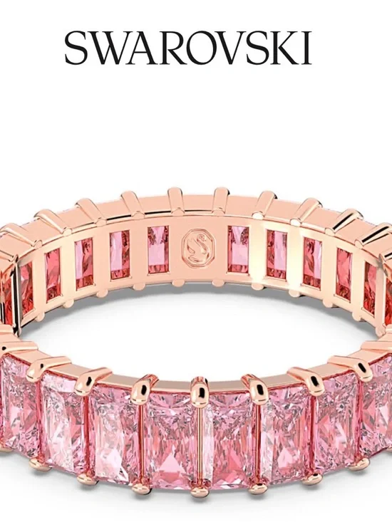 Swarovski Pink Matrix Ring - Women's Jewelry - Picture 1 of 4